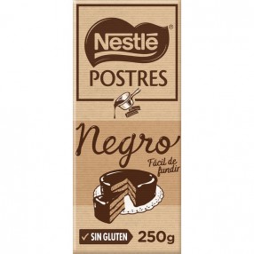 NESTLE POSTRES chocolate negro para fundir tableta 250 grs